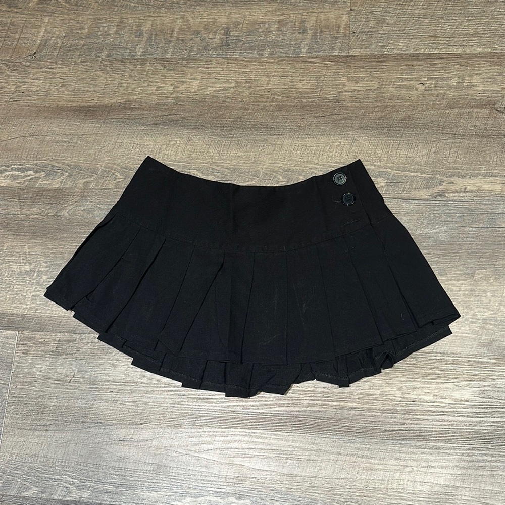 Current Mood Black Mini Skirt